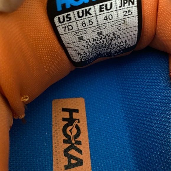 Hoka One One Men's Bondi 8 Running Sneaker Shoes, Size -M7-W8 - Picture 8 of 8